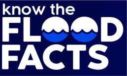 Square image with the text 'Know the Flood Facts'.